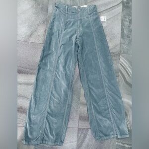 Free People gray Wide Leg High Waist Pants new with tags size 26